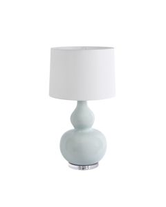 Sutton Light Blue Table Lamp & White Shade (RRP $393.80)