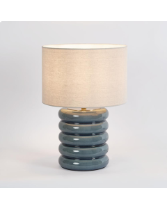 Bentley Blue Table Lamp & Linen Shade (RRP $217.80)