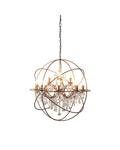 Sundance Chandelier Large Rust (RRP $2640)