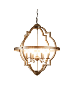 Hyatt Ceiling Pendant Extra Large Rust Brown and Silver Black (RRP $2860)