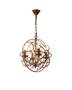 Sundance Chandelier Small Rust (RRP $1023)