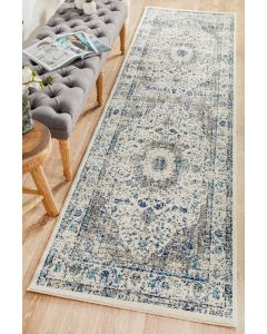 Evoke 251 Hamptons Style Indoor Rug White Runner