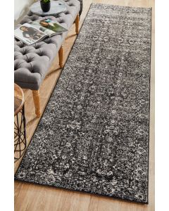 Evoke 252 Hamptons Style Indoor Rug Charcoal Runner