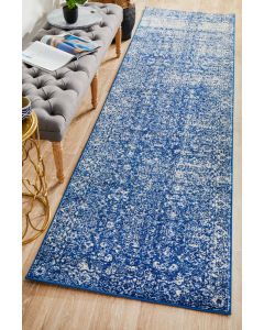 Evoke 252 Hamptons Style Indoor Rug Navy Runner