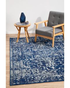 Evoke 253 Hamptons Style Indoor Rug Navy