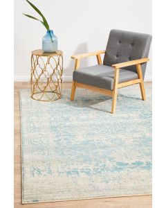 Evoke 253 Hamptons Style Indoor Rug White Blue