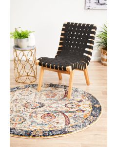 Evoke 255 Hamptons Style Indoor Rug Ivory Round