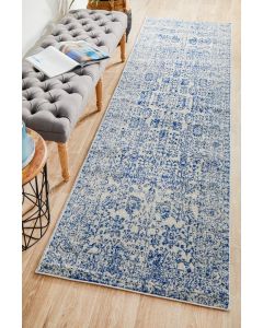 Evoke 256 Hamptons Style Indoor Rug Blue Runner