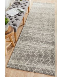 Evoke 257 Hamptons Style Indoor Rug Silver Runner