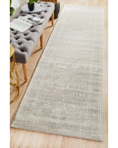 Evoke 261 Hamptons Style Indoor Rug Silver Runner