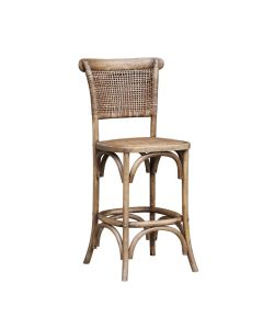 Tennessee Oak Counter Stool Natural, W 54cm D 50cm H 106cm (RRP $499)
