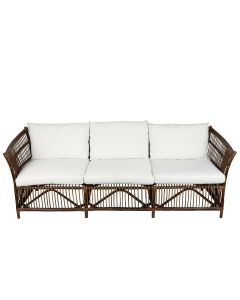 Alabama Sofa Dark Brown, W 215cm D 81cm H 75cm (RRP $2860)