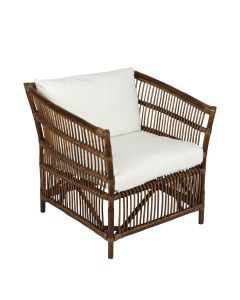 Alabama Armchair Dark Antique, W 83cm D 81cm H 75cm (RRP $1100)