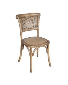 Denver Oak Chair Natural, W 56cm D 49cm H 87cm (RRP $419)