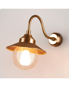 Zermatt Outdoor Wall Light Antique Brass (RRP $286)