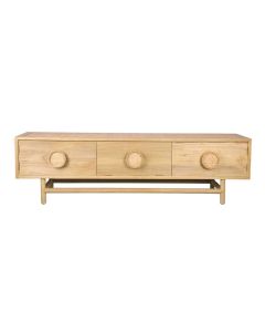 Rondo Entertainment Unit Natural, W 180cm D 45cm H 80cm (RRP $2690)