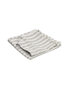 Slip Cover Only - Noosa Hamptons Ottoman Natural Stripe, 49cm x 9cm x 37cm (RRP $299)