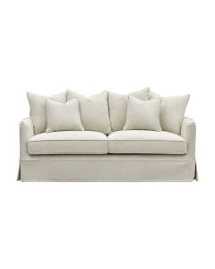 Noosa Hamptons 2.5 Seat Sofa Ivory, W 195cm D 91cm H 80cm (RRP $2699)