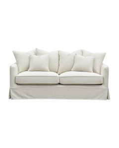 Noosa Hamptons 2.5 Seat Sofa Bed Ivory, L 190 D 91 H 80cm (RRP $3849)