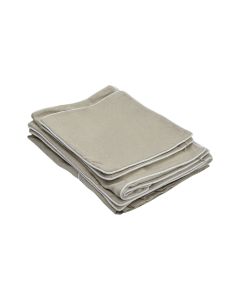 Slip Cover Only - Noosa Hamptons 2.5 Seat Sofa Natural W/White Piping, W 63cm D 14cm H 43cm (RRP $849)