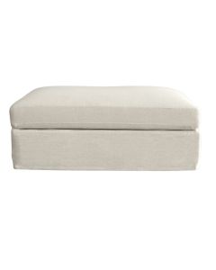 Marbella Ottoman Ivory, W 125 D 91 H 45cm (RRP $1429)