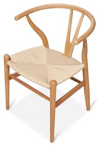 "Wishbone" Hamptons Style Beechwood Chair in Natural (RRP $449)