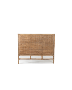 "Plantation" Bedhead King Mud Grey, 130cm H x 190cmL (RRP $1999)