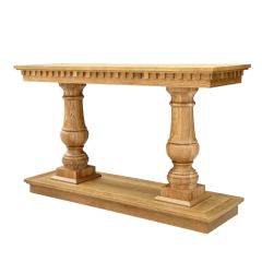 "Cayman" Hamptons Style Timber Hall Console Table Natural Oak, 140cmW x 42cmD x 82cmH (RRP $1999)