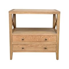 "Daintree" Resort Style Solid Timber Side Table, Natural Oak 75cm x 45cm x 75cmH (RRP $999)