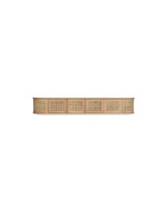 Iluka Entertainment Unit Six Door Natural (Wall Mount), W 300cm x D 45cm x H 45cm (RRP $4999)
