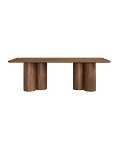 "Gilda" Rectangle Dining Table 240cm Walnut W240 × D110 × H76 CM (RRP $3999)