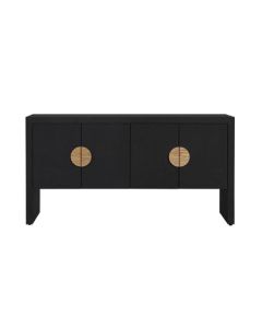 "Lamrock" Buffet Grasscloth W160 × D45 × H83 CM Black (RRP $3499)