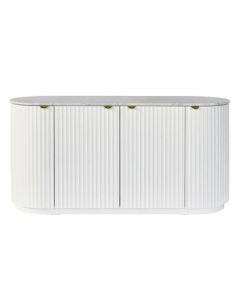 "Raphael" Marble Buffet W165 × D55 × H82 cm White (RRP $3999)