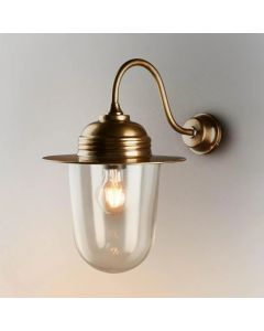 "Stanmore" Outdoor Wall Light Antique Brass H38 x W38 x D24 cm (RRP $473)