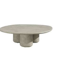 "Yori" Outdoor Coffee Table W120 × D114 × H35 CM Concrete Grey (RRP $2999)