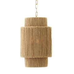 "Vilano" Long Rope Pendant Natural W25.5 × D25.5 × H40.5 CM (RRP $399)