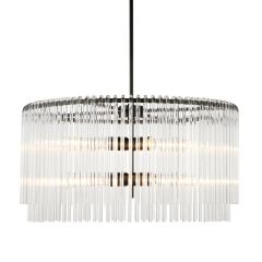 "Zara" Round 6 Light Pendant Black W66 × D66 × H35 CM (RRP $1499)