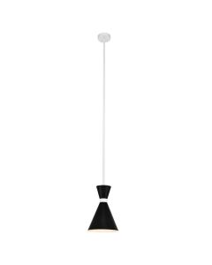 "Oslo" Modern Pendant Light Black & White W20 × D20 × H150 CM (RRP $299)