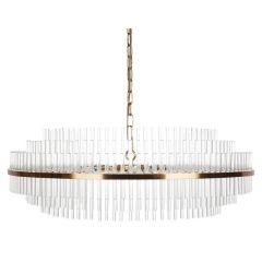 "Lawrence" Short 8 Light Pendant Polished Brass W78 × D78 × H25 CM (RRP $2499)