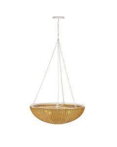 "Cali" Premium Handwoven Natural Rattan Pendant Light W71 × D71 × H204 CM (RRP $499)