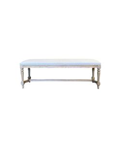 "Simon II" Weathered Oak Bench W136 × D40 × H48 CM (RRP $1199)