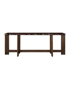 "Canyon" Marble Console Table W194 × D46 × H70 CM Walnut (RRP $3999)