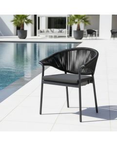 "Celia" Outdoor Dining Chair Charcoal