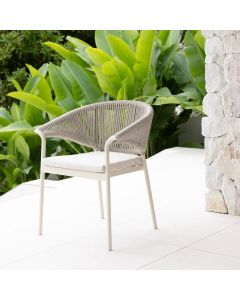 "Celia" Outdoor Dining Chair Dove Grey