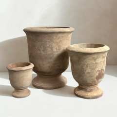 "ATC Bordeaux Anduze Urn Set 3" W55 × H64 cm (RRP $699)