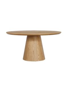 "Harlow" Round Dining Table – W150 × D150 × H75 CM – Natural (RRP $2999)