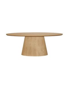"Harlow" Oval Dining Table  W200 × D110 × H75 CM  Natural (RRP $3499)