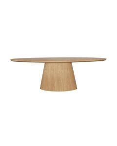 "Harlow" Oval Dining Table W240 × D110 × H75 CM Natural (RRP $3999)