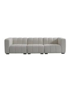 "Savoy" 3 Seat Modular Sofa D95 × H71 CM Natural (RRP $4999)
