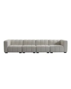 "Savoy" 4 Seat Modular Sofa D98.5 × H71 CM Natural (RRP $5999)